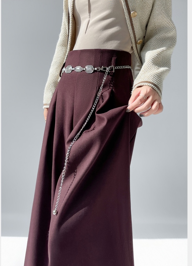 High waist business suit wide leg pants for women