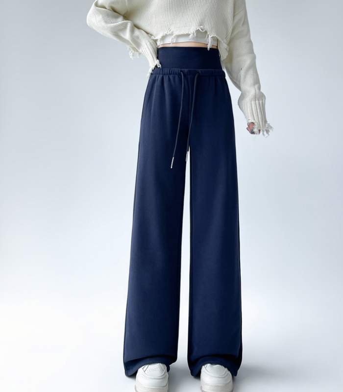 Casual wide leg pants high waist sweatpants for women