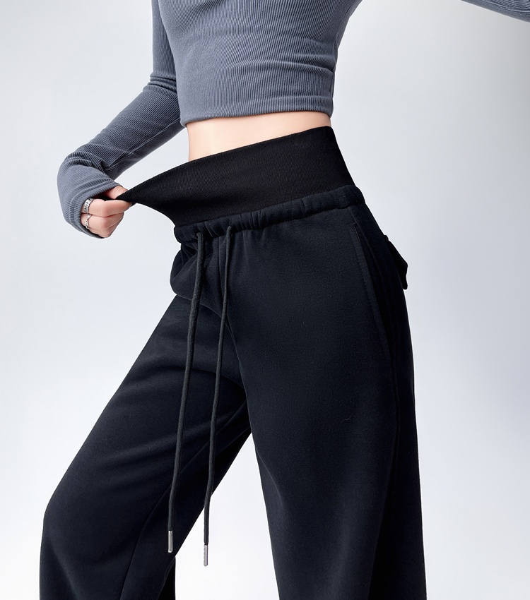 Casual wide leg pants high waist sweatpants for women