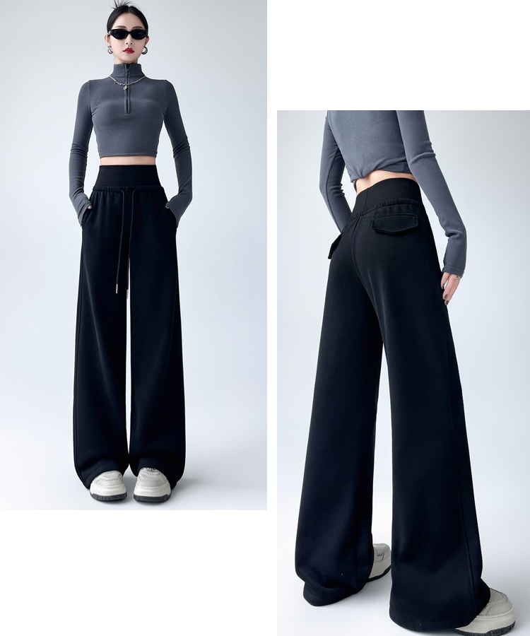 Casual wide leg pants high waist sweatpants for women