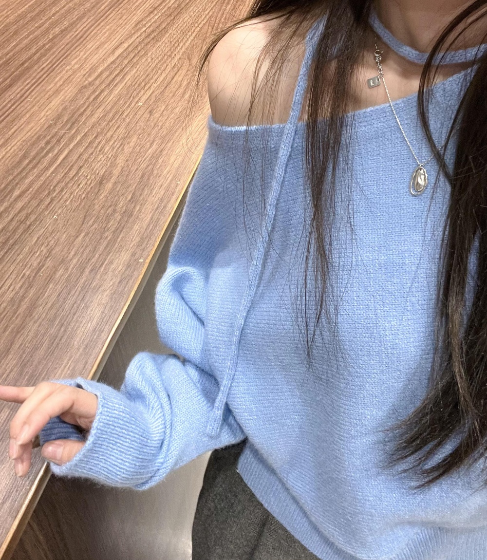 Loose autumn and winter sweater retro tops for women