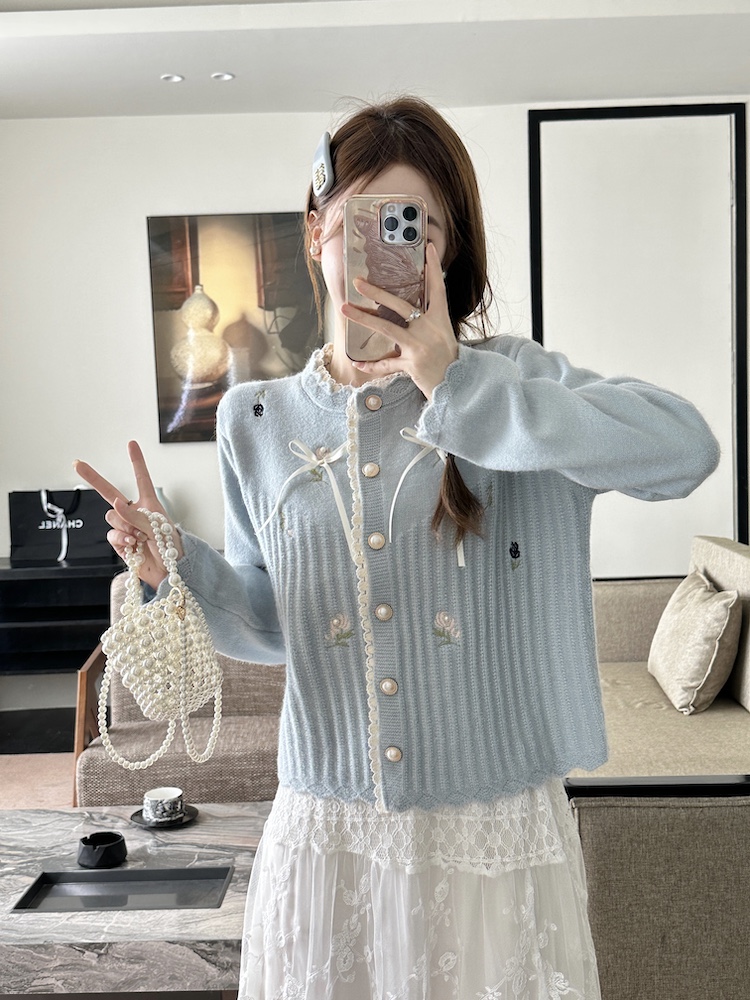 France style sweet coat tender sweater for women