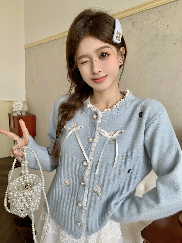 France style sweet coat tender sweater for women