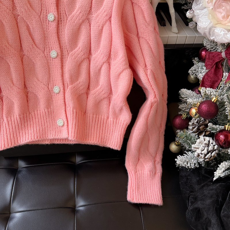 Fashion short sweater chanelstyle sweet cardigan