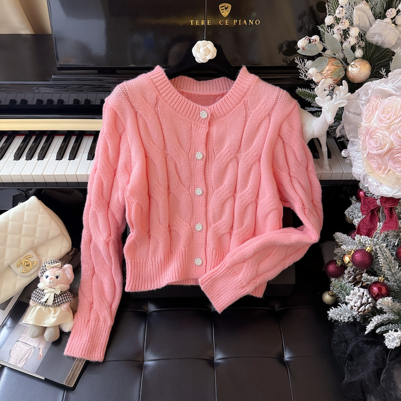 Fashion short sweater chanelstyle sweet cardigan