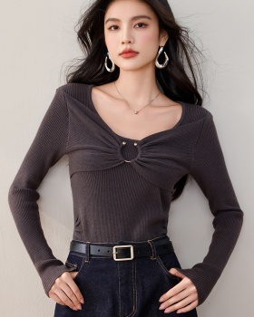 Slim sweater long sleeve bottoming shirt