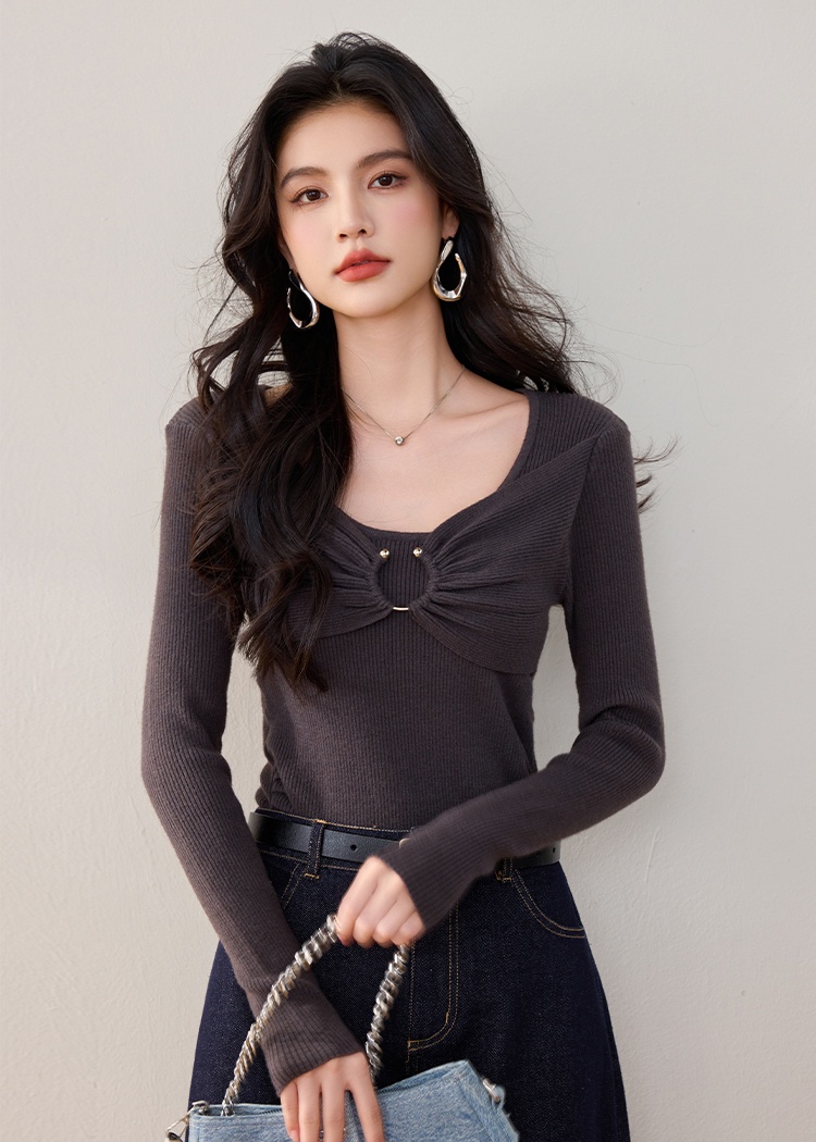 Slim sweater long sleeve bottoming shirt