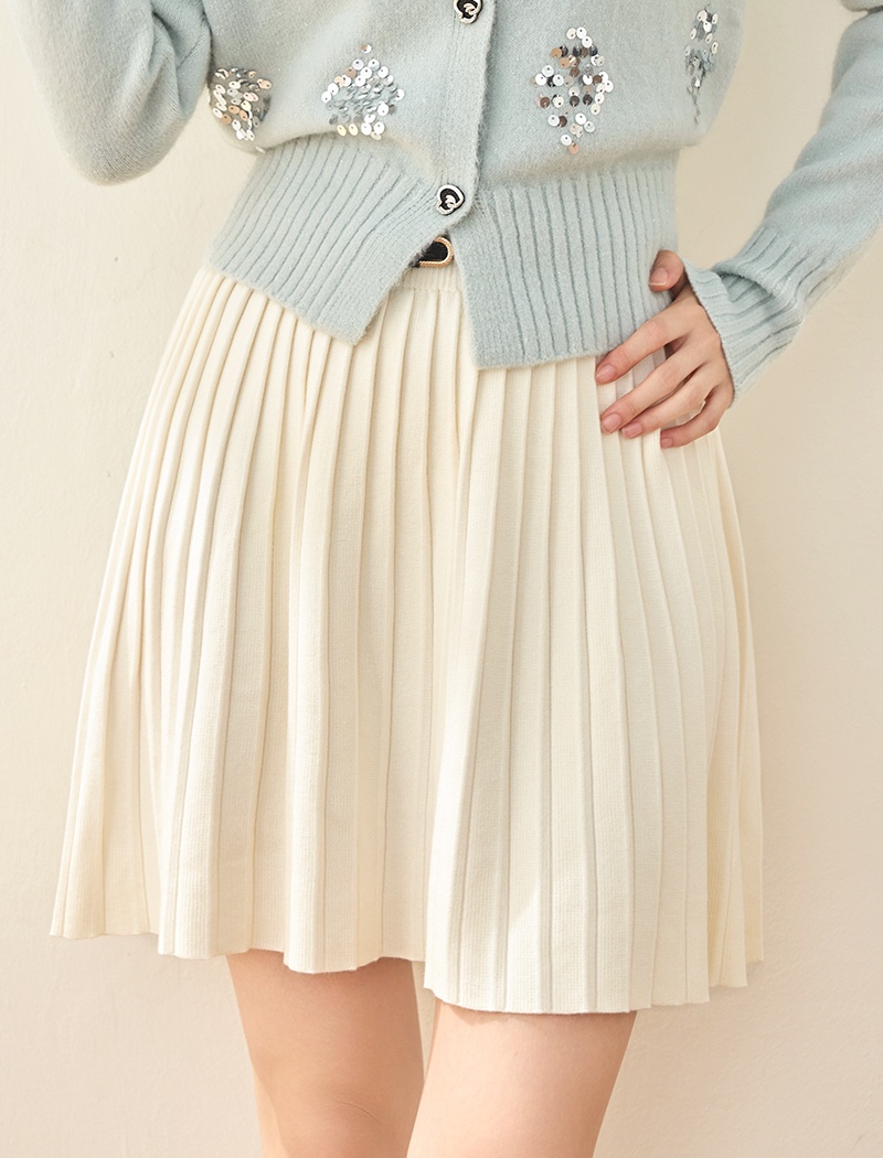 Slim all-match skirt knitted autumn and winter short skirt