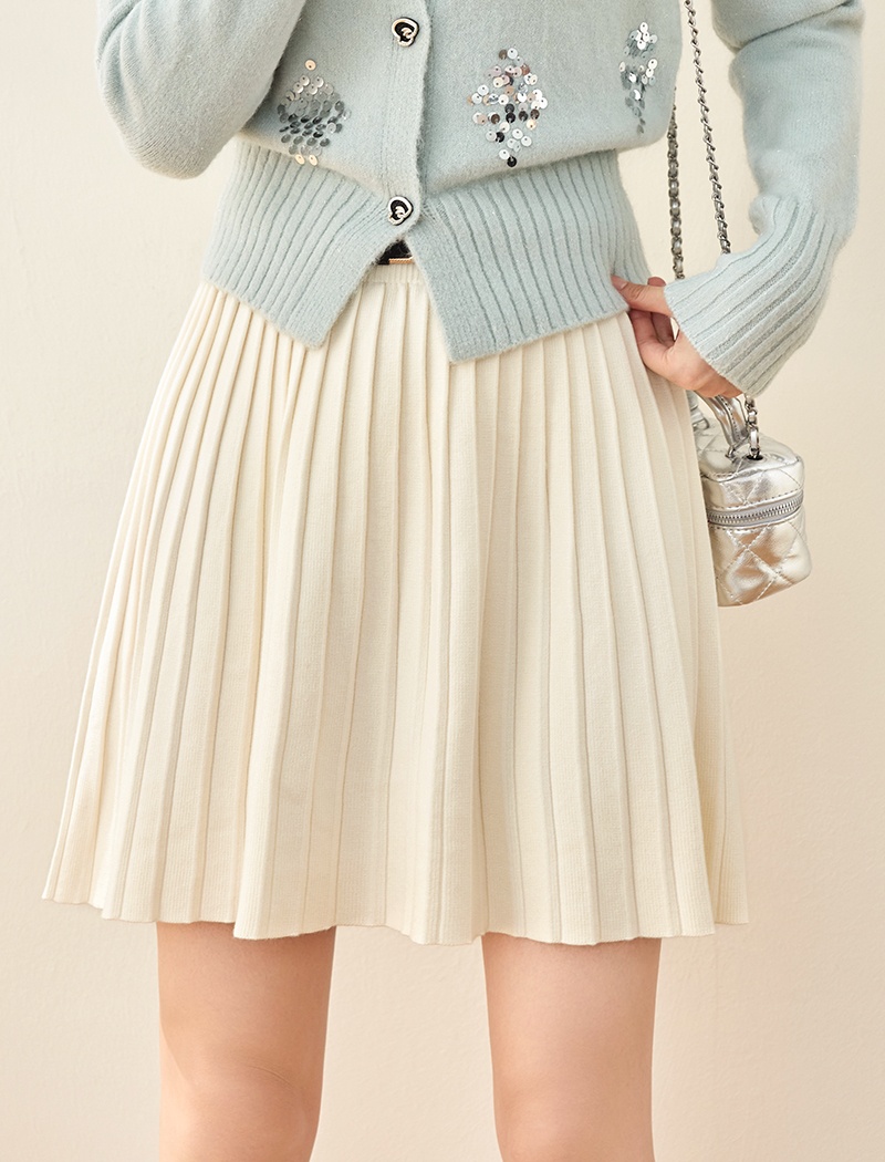 Slim all-match skirt knitted autumn and winter short skirt