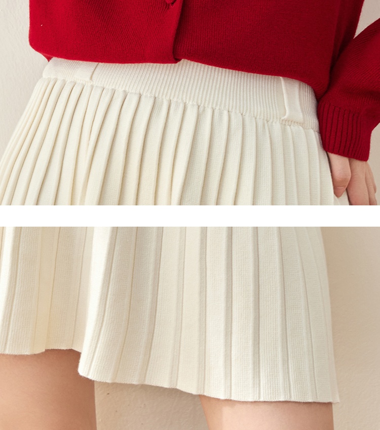 Slim all-match skirt knitted autumn and winter short skirt