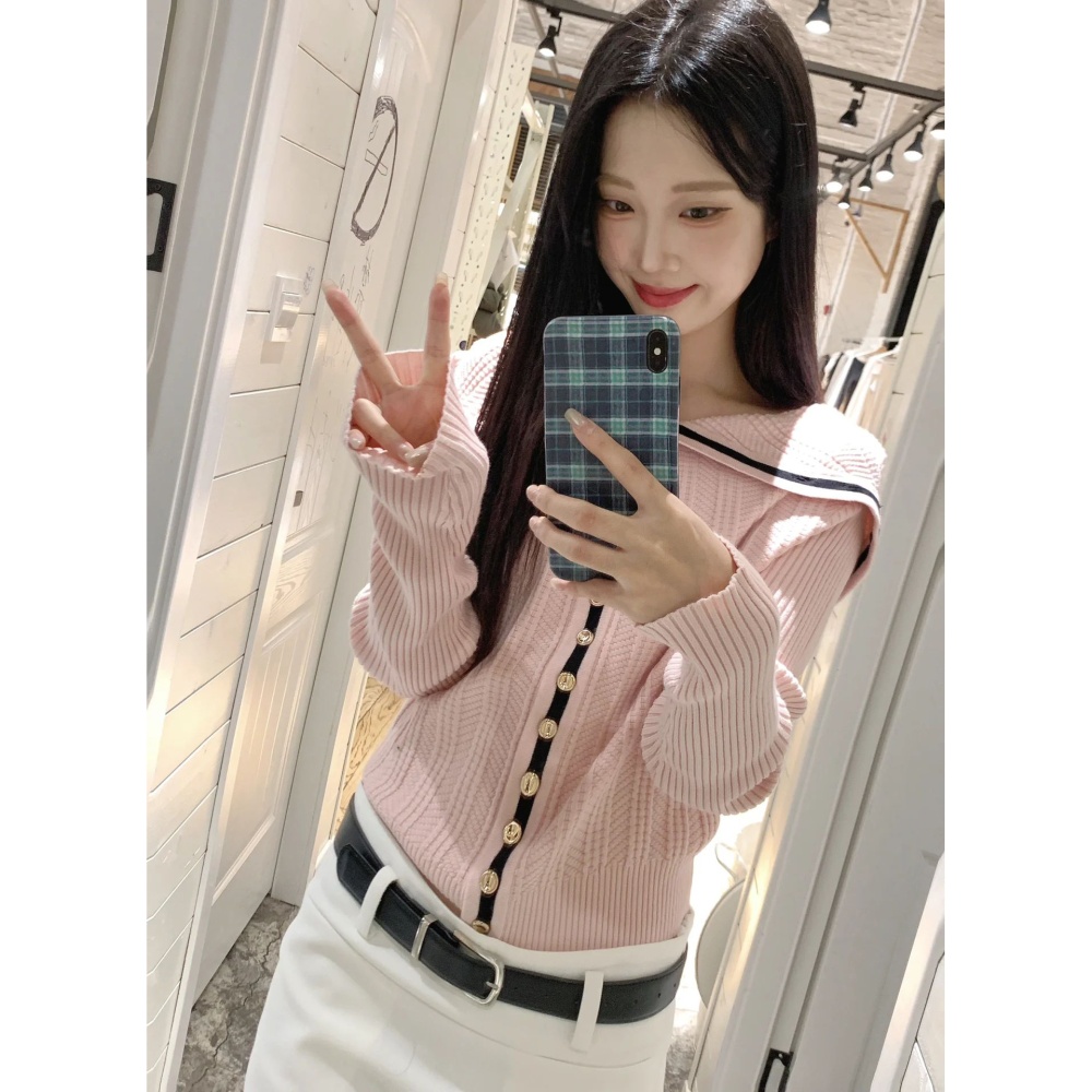 Autumn temperament lazy coat pink fashion tops for women