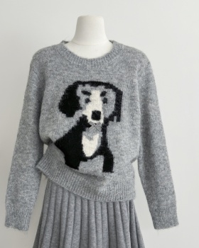 Korean style autumn fashion puppy all-match sweater