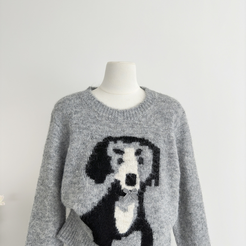 Korean style autumn fashion puppy all-match sweater