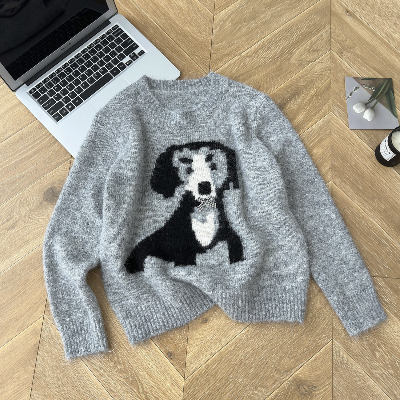 Korean style autumn fashion puppy all-match sweater