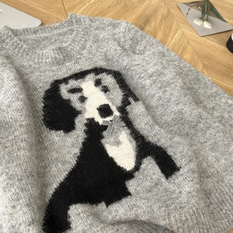 Korean style autumn fashion puppy all-match sweater