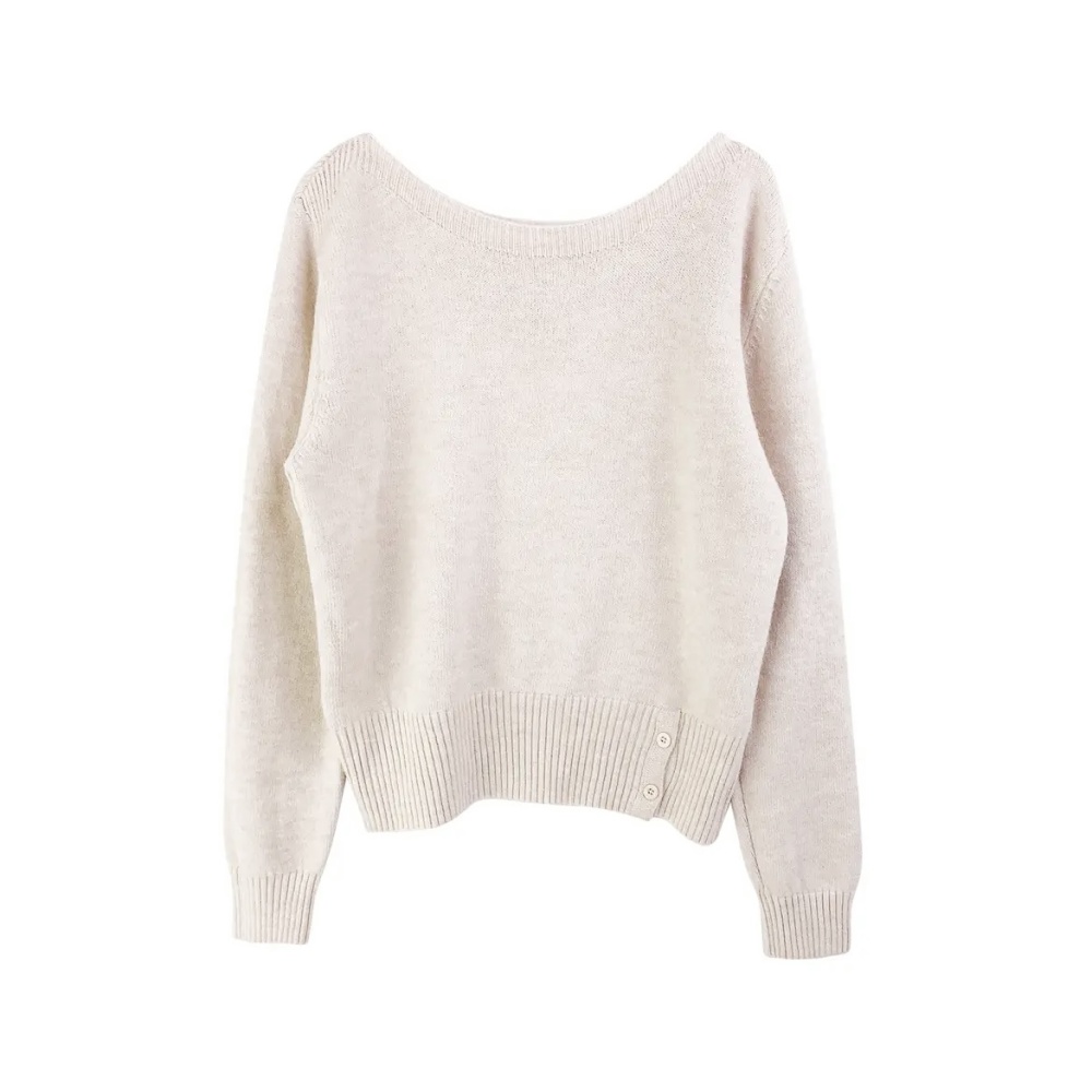 Streamer sweater long sleeve tops for women