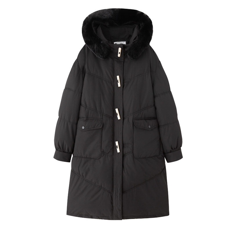 Korean style winter coat thick long cotton coat for women