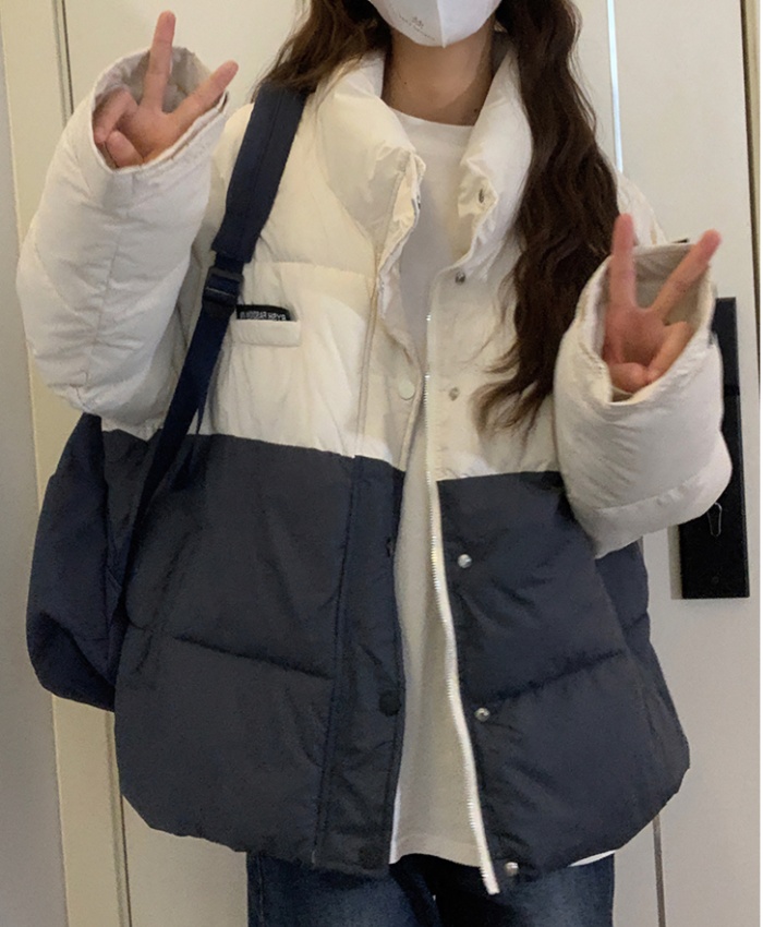 Loose student bread clothing fat cotton coat for women