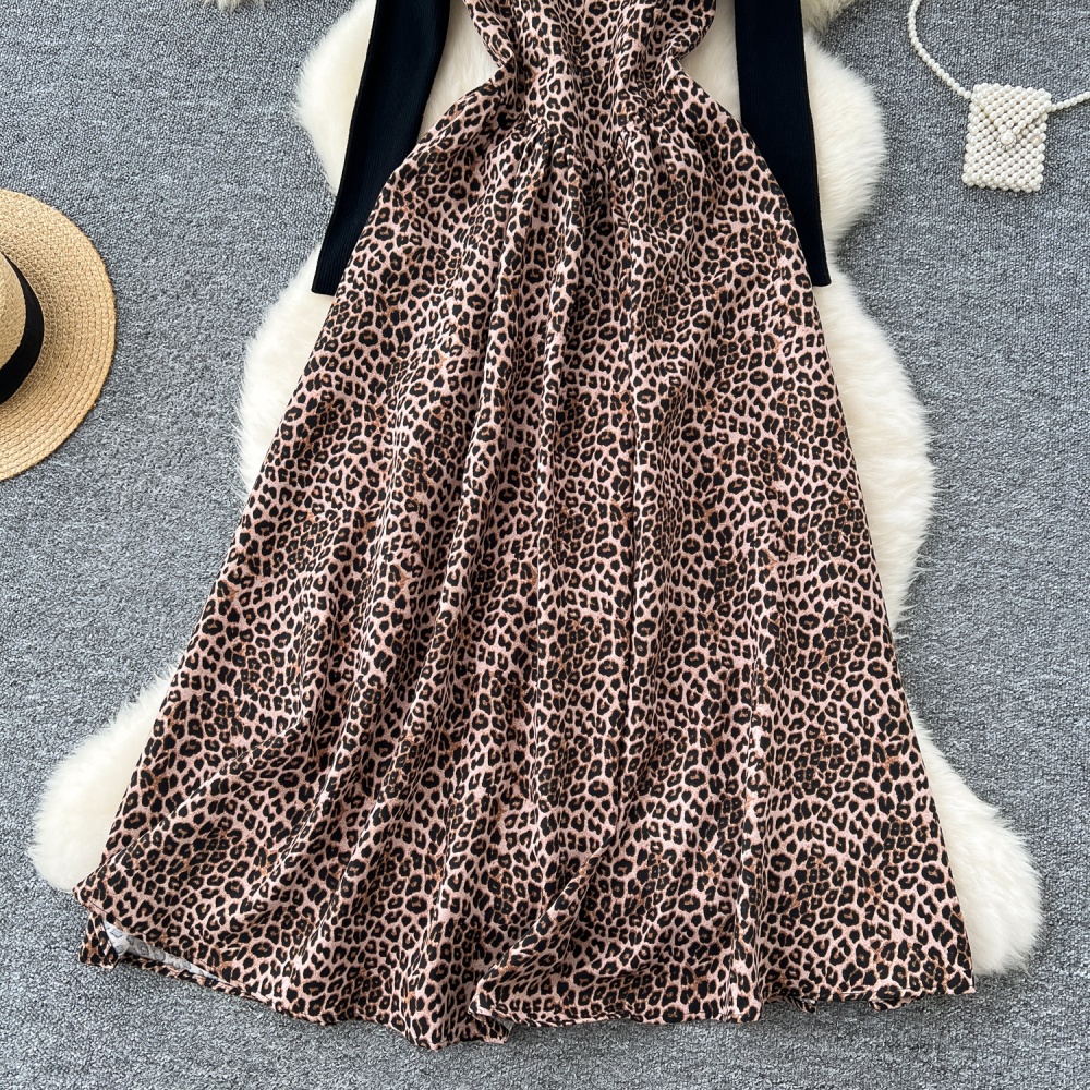 France style sweater autumn and winter dress 2pcs set