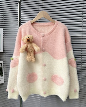 Lazy cubs tops autumn and winter cardigan for women