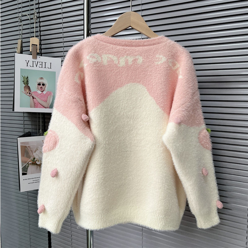 Lazy cubs tops autumn and winter cardigan for women