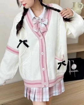 Japanese style sweater autumn and winter coat for women