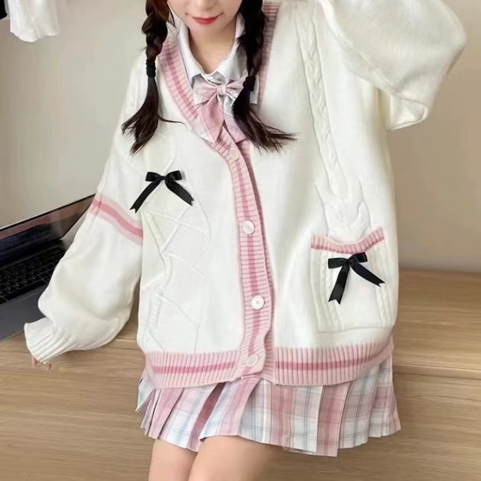 Japanese style sweater autumn and winter coat for women