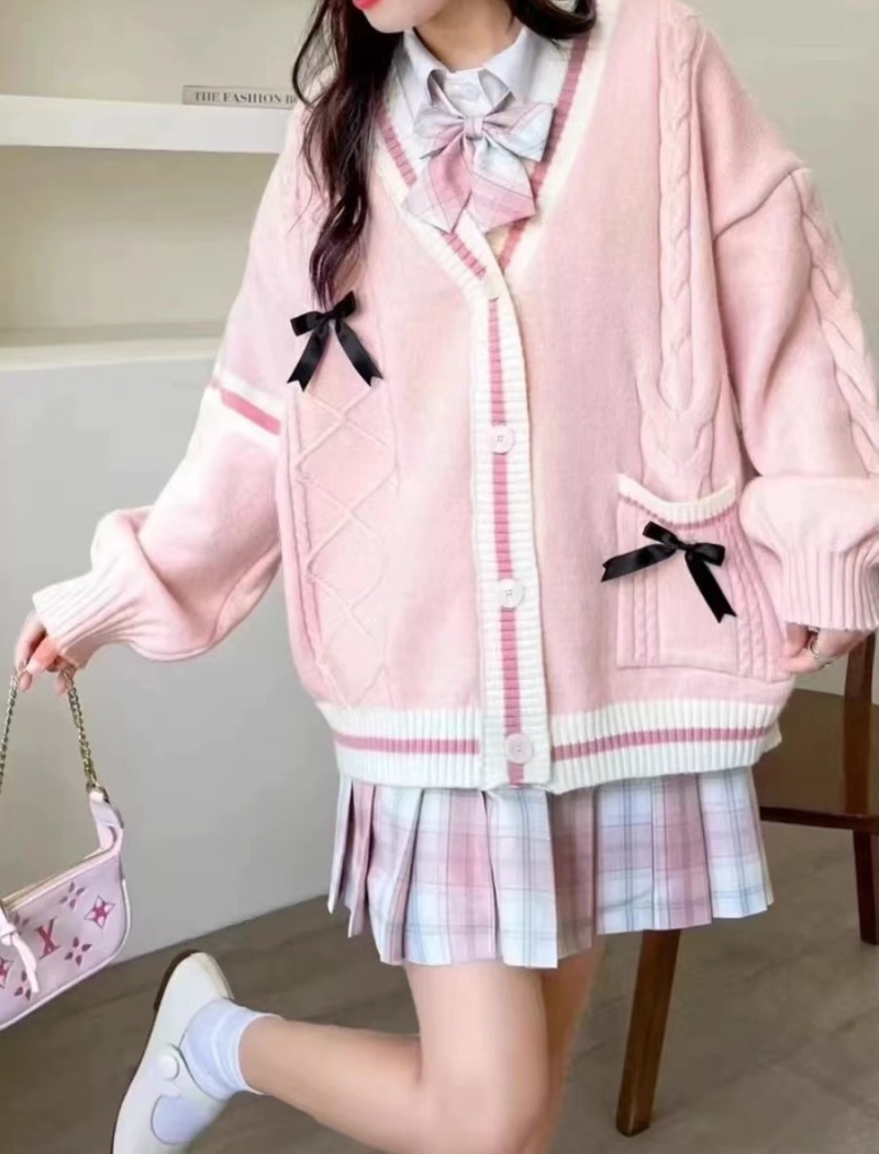 Japanese style sweater autumn and winter coat for women