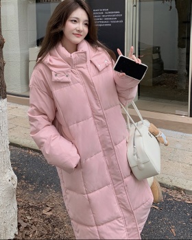 Long thick winter coat hooded thermal down coat