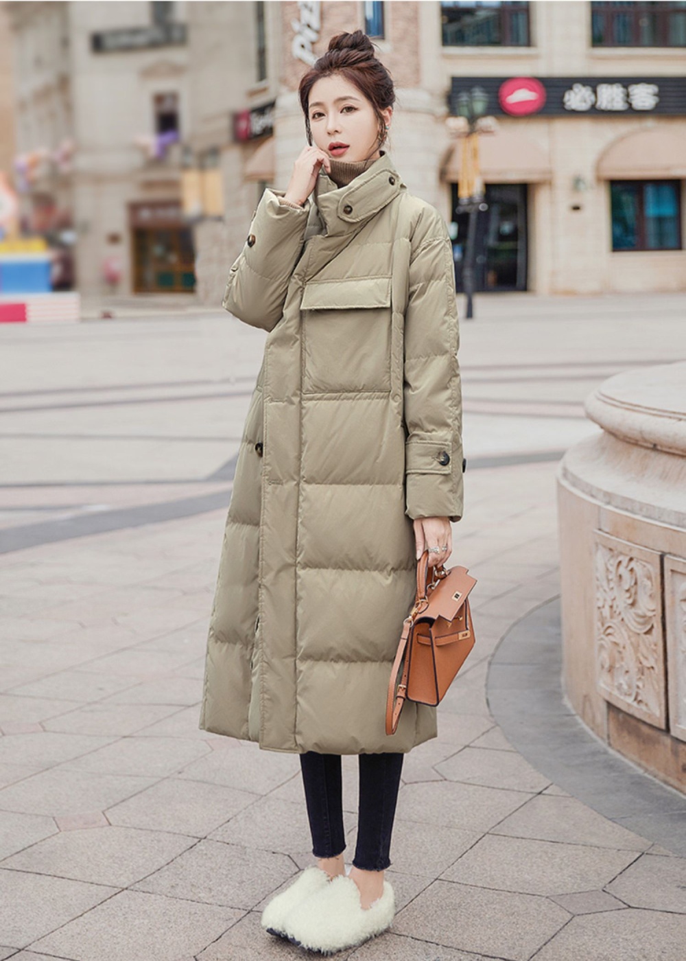 Cstand collar coat winter cotton coat for women