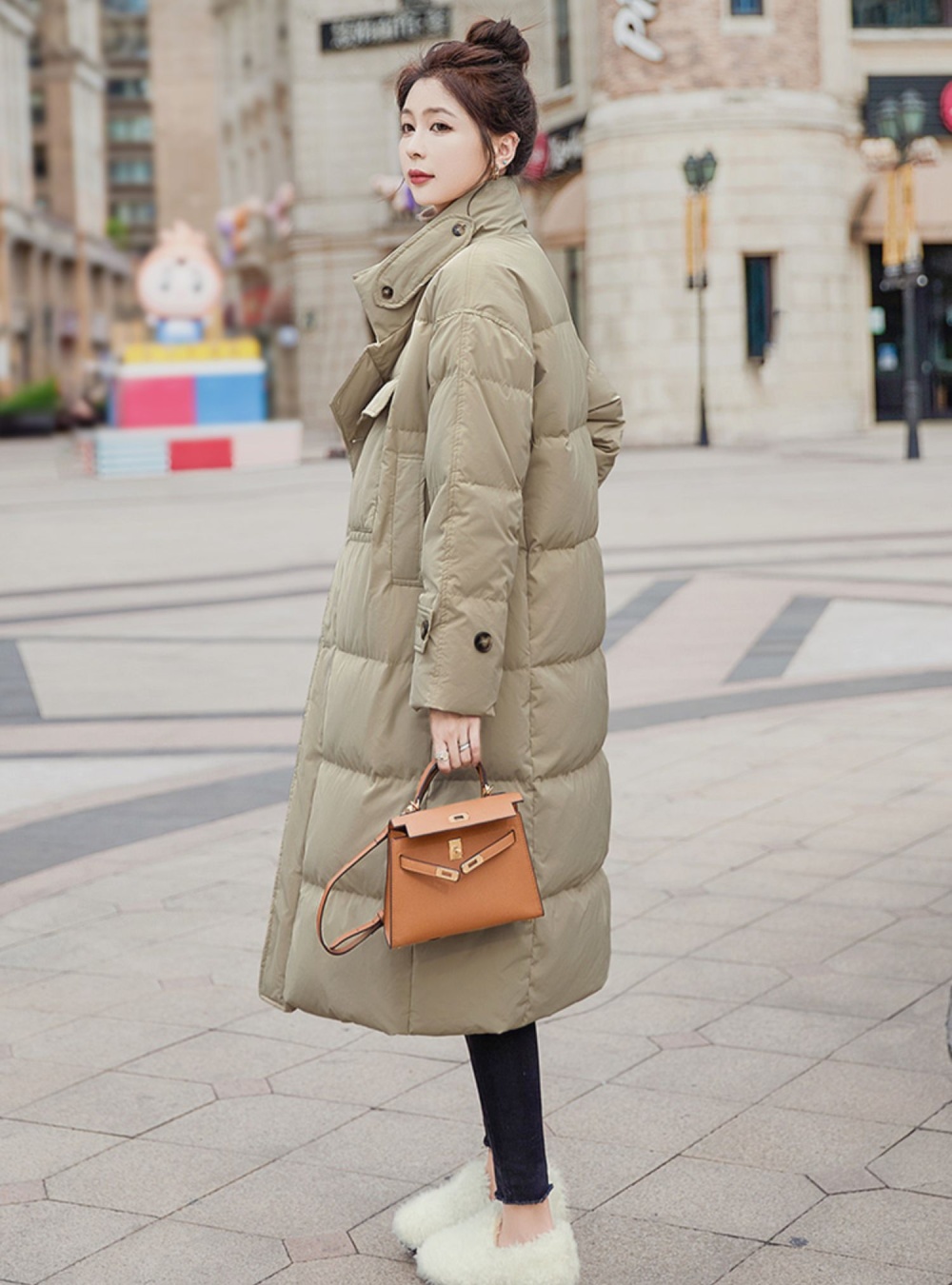 Cstand collar coat winter cotton coat for women