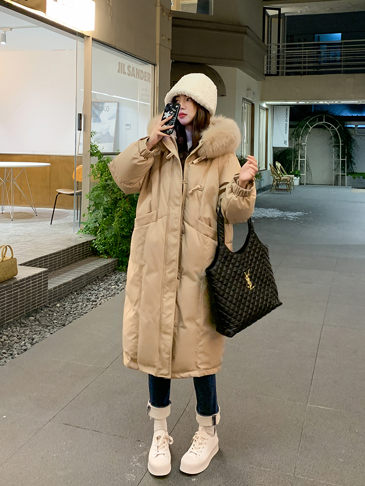 Long down large yard cotton coat thick winter coat