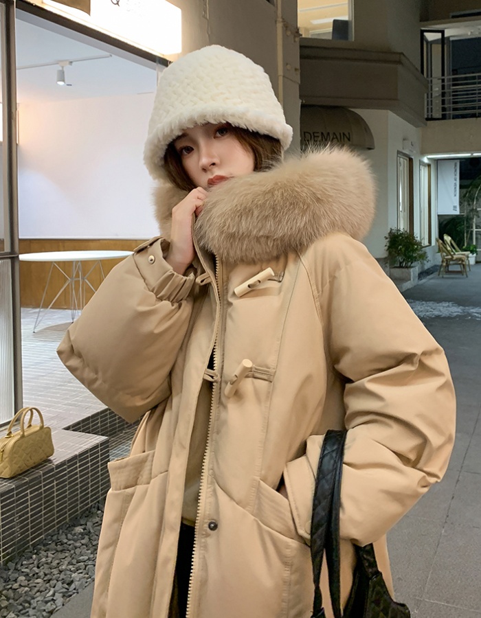 Long down large yard cotton coat thick winter coat