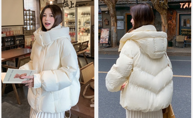 Winter short coat thick down coat