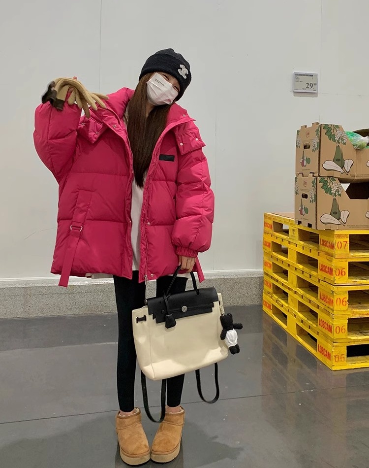 Winter loose bread clothing thick cotton coat for women