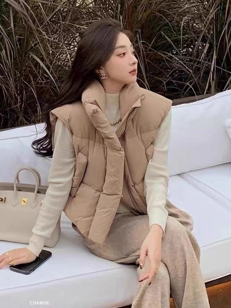 Temperament Korean style coat short waistcoat for women