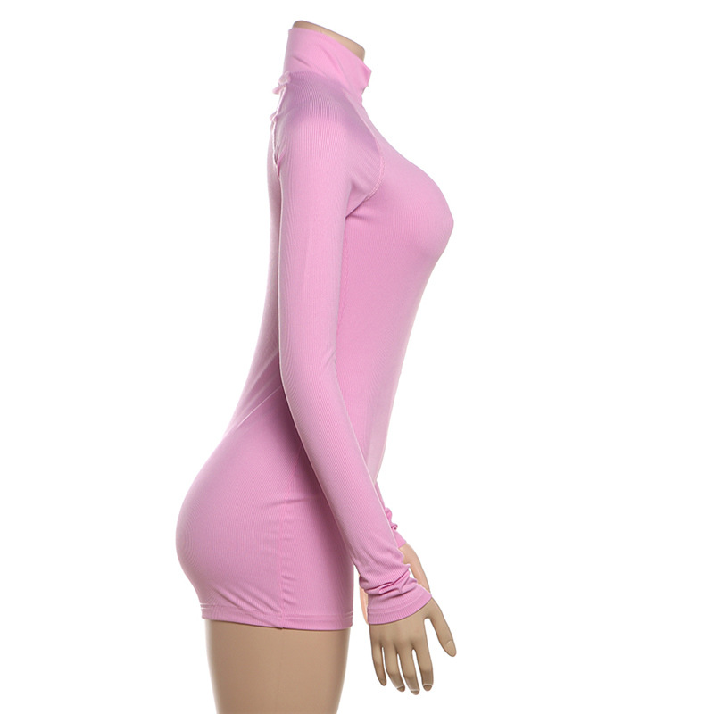 Slim sexy sports long sleeve fitness jumpsuit