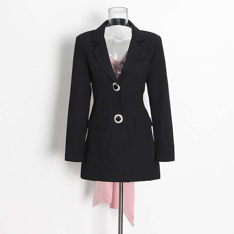 France style pure business suit light luxury coat