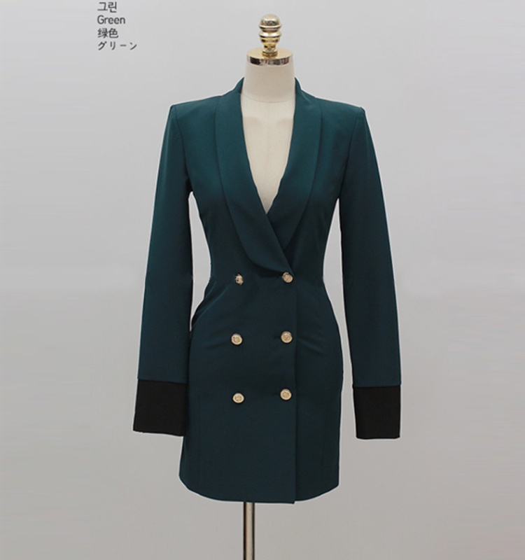 Slim profession coat long business suit for women