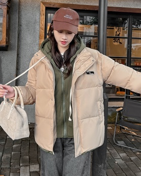 Fashion Pseudo-two hooded coat winter loose thermal cotton coat