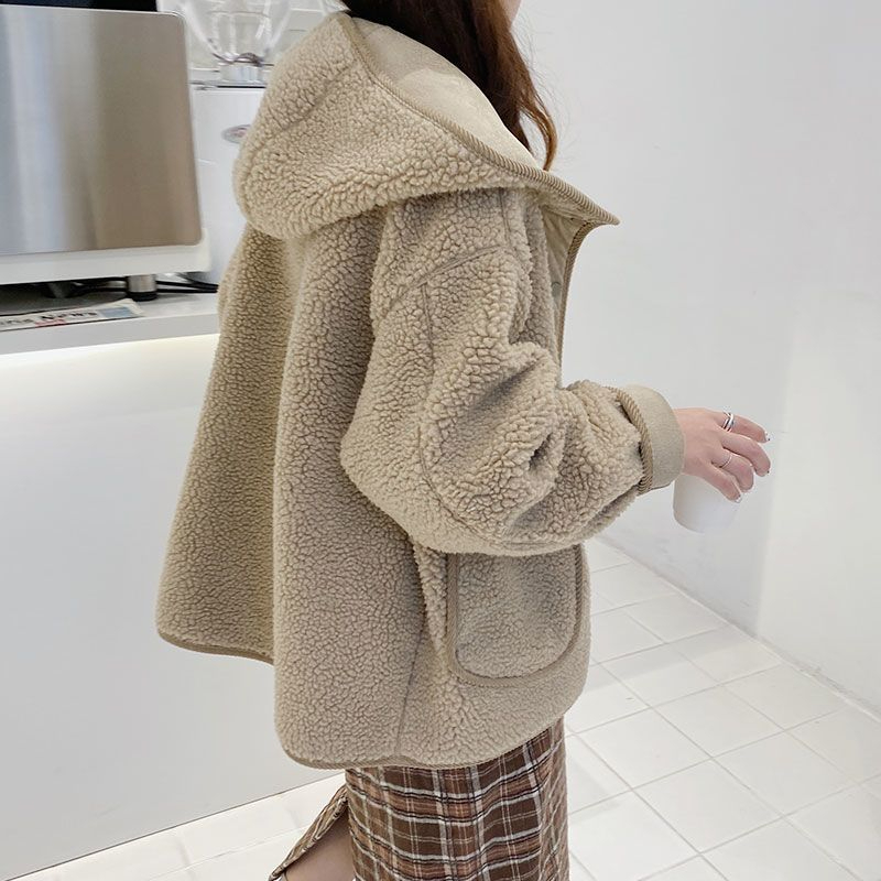 Loose hooded coat winter Korean style cotton coat