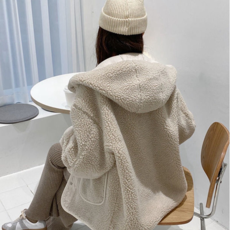 Loose hooded coat winter Korean style cotton coat