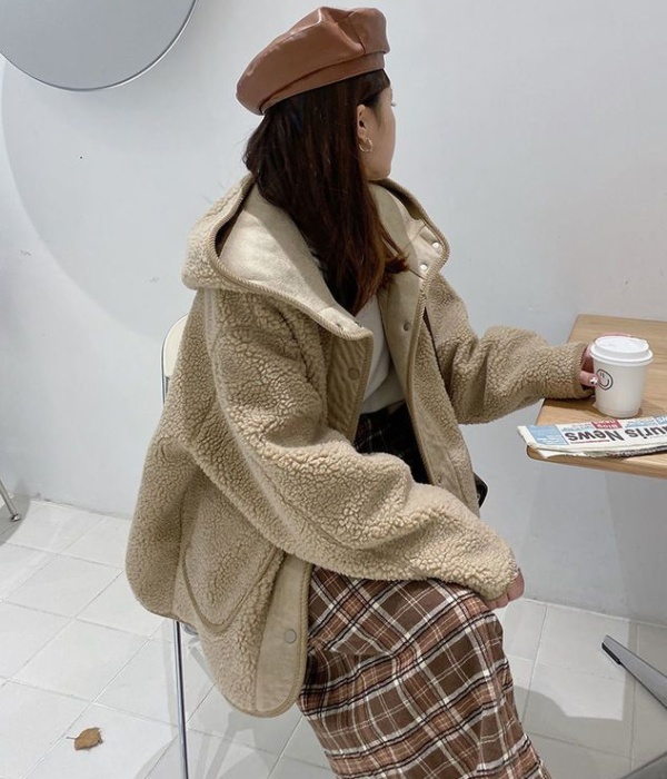 Loose hooded coat winter Korean style cotton coat