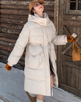 Loose long coat winter pinched waist bread clothing