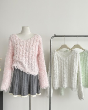 Loose hollow sweater niche Korean style tops for women