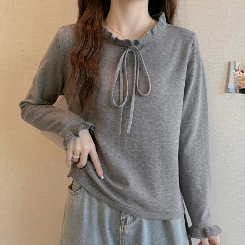 Bow trumpet sleeves long sleeve T-shirt