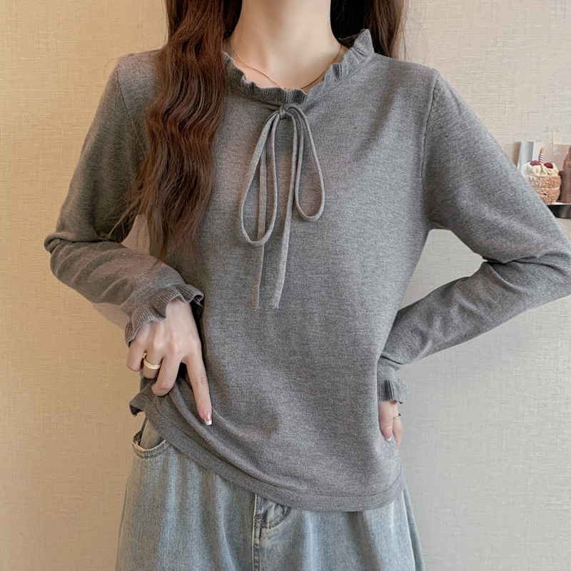 Bow trumpet sleeves long sleeve T-shirt