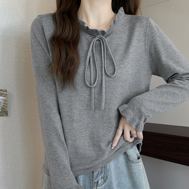 Bow trumpet sleeves long sleeve T-shirt