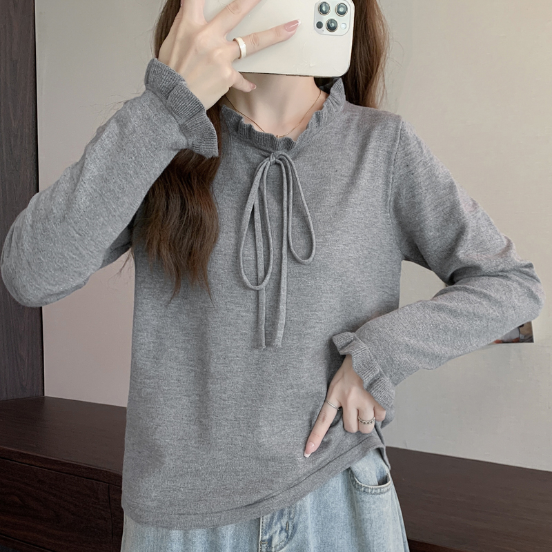 Bow trumpet sleeves long sleeve T-shirt