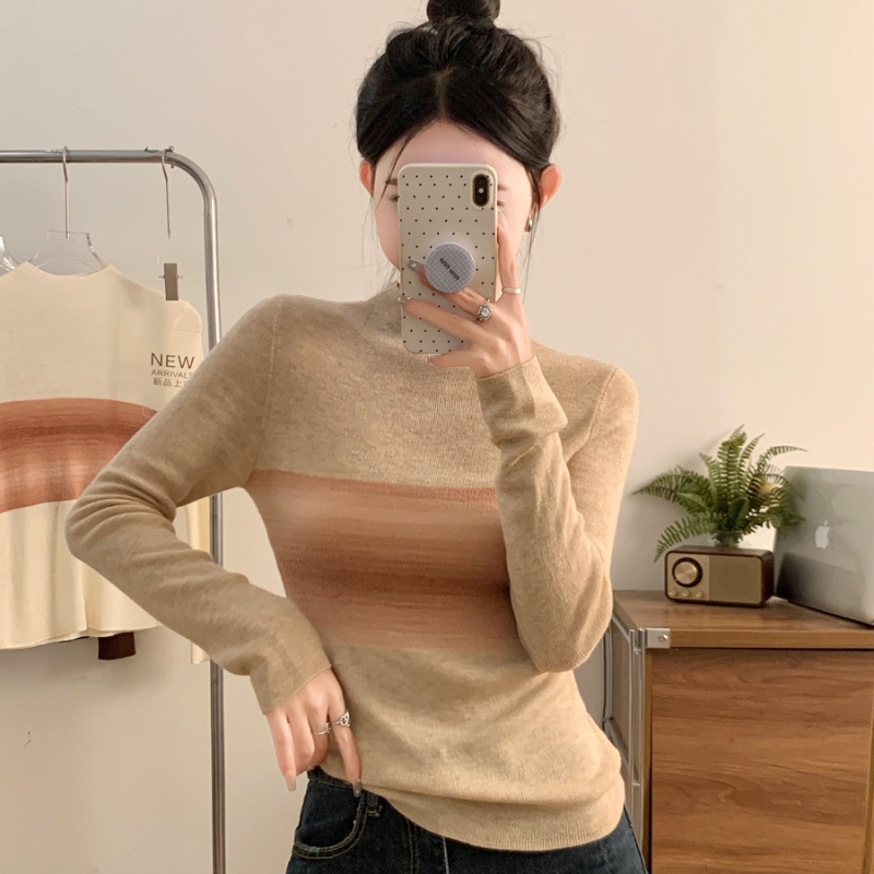 Wool half high collar autumn and winter supersoft sweater